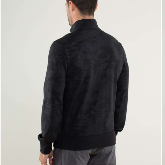 lululemon Men’s Post Gravity Jacket Lay Low Camo Emboss Black - Picture 3 of 16
